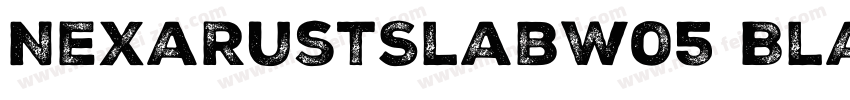 NexaRustSlabW05 Black字体转换